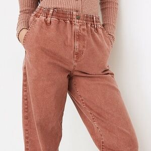 Madewell Pull-On Balloon Pink Garment Dyed Jean